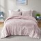 Edge Collections - 18" x 18" - Pink - Mira King Velvet Sherpa Comforter Set - 1 Set